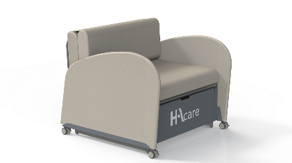 Convertible - Accoudoirs pleins - Sommier treillis - AFC (ELLIOT)