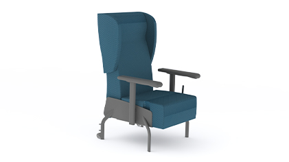 Métal - Inclinable - Accoudoirs réglables- Avec oreilles - FAR (FA752)