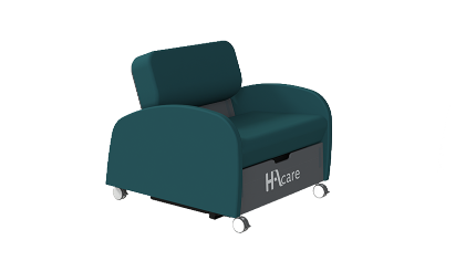 Convertible - Accoudoirs pleins - Sommier lattes - AFC (ARETHA)