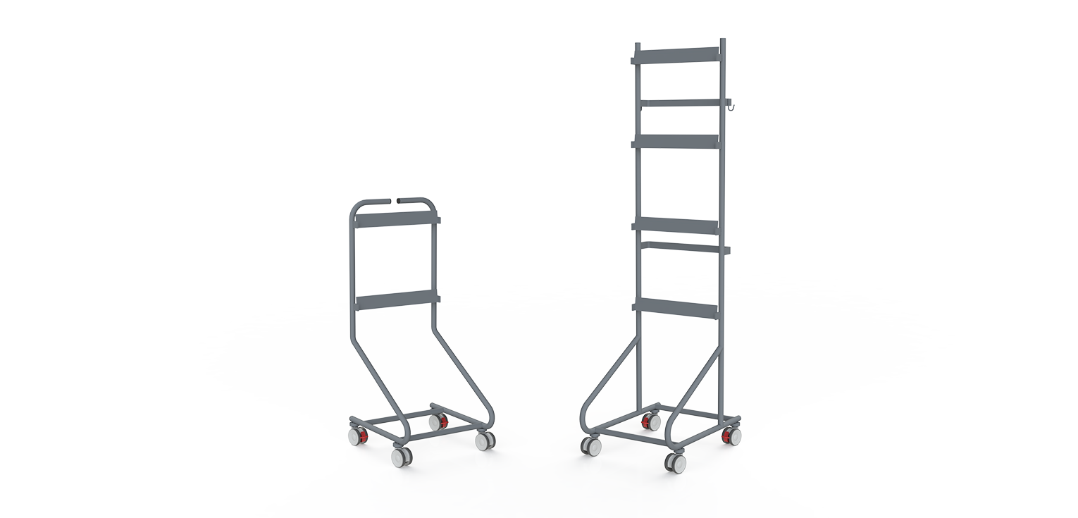 Le chariot mobile 4 rails