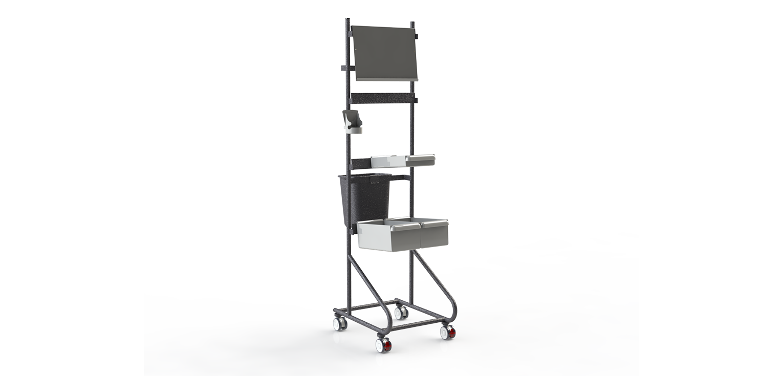 Le chariot d'isolement haut