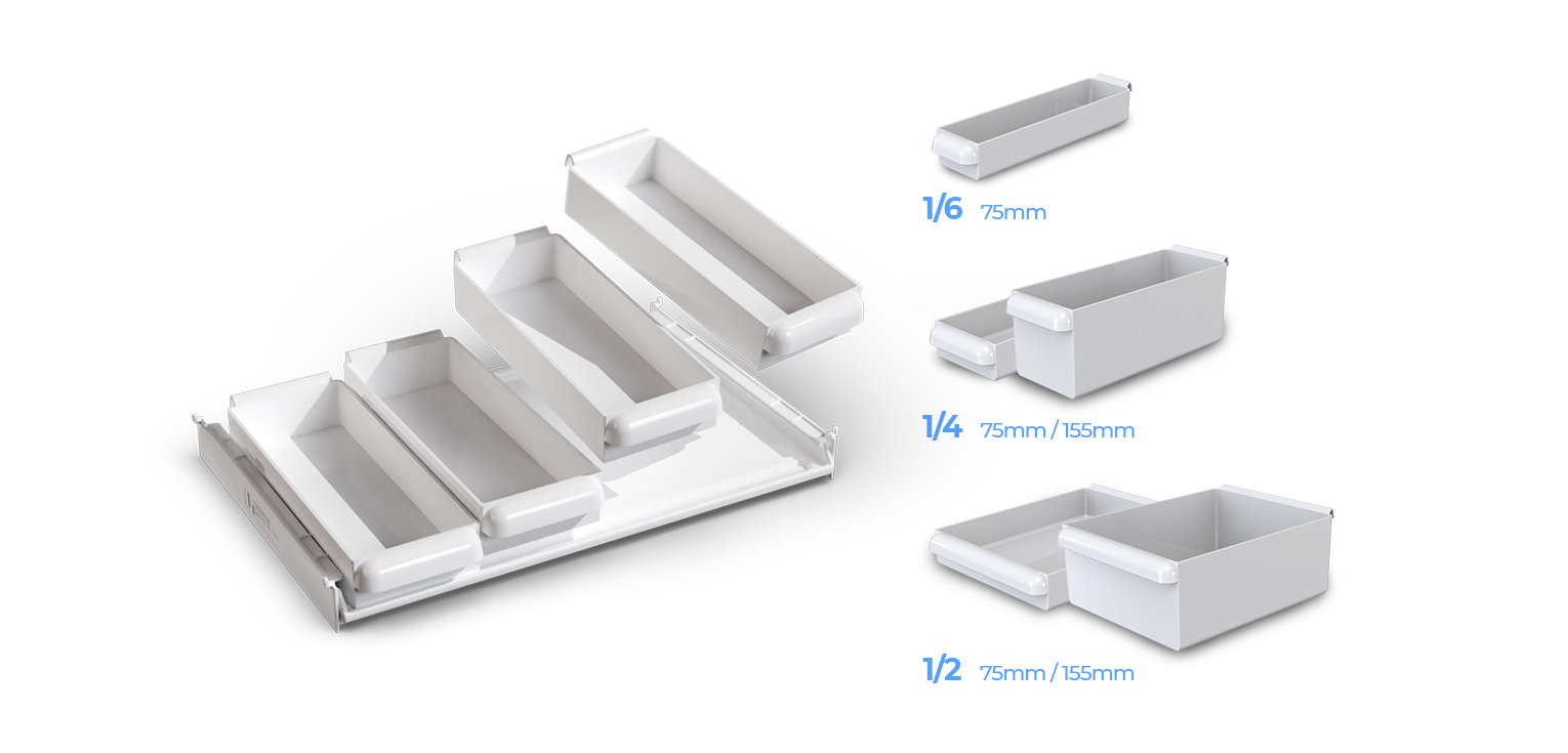 Les bacs de séparation
