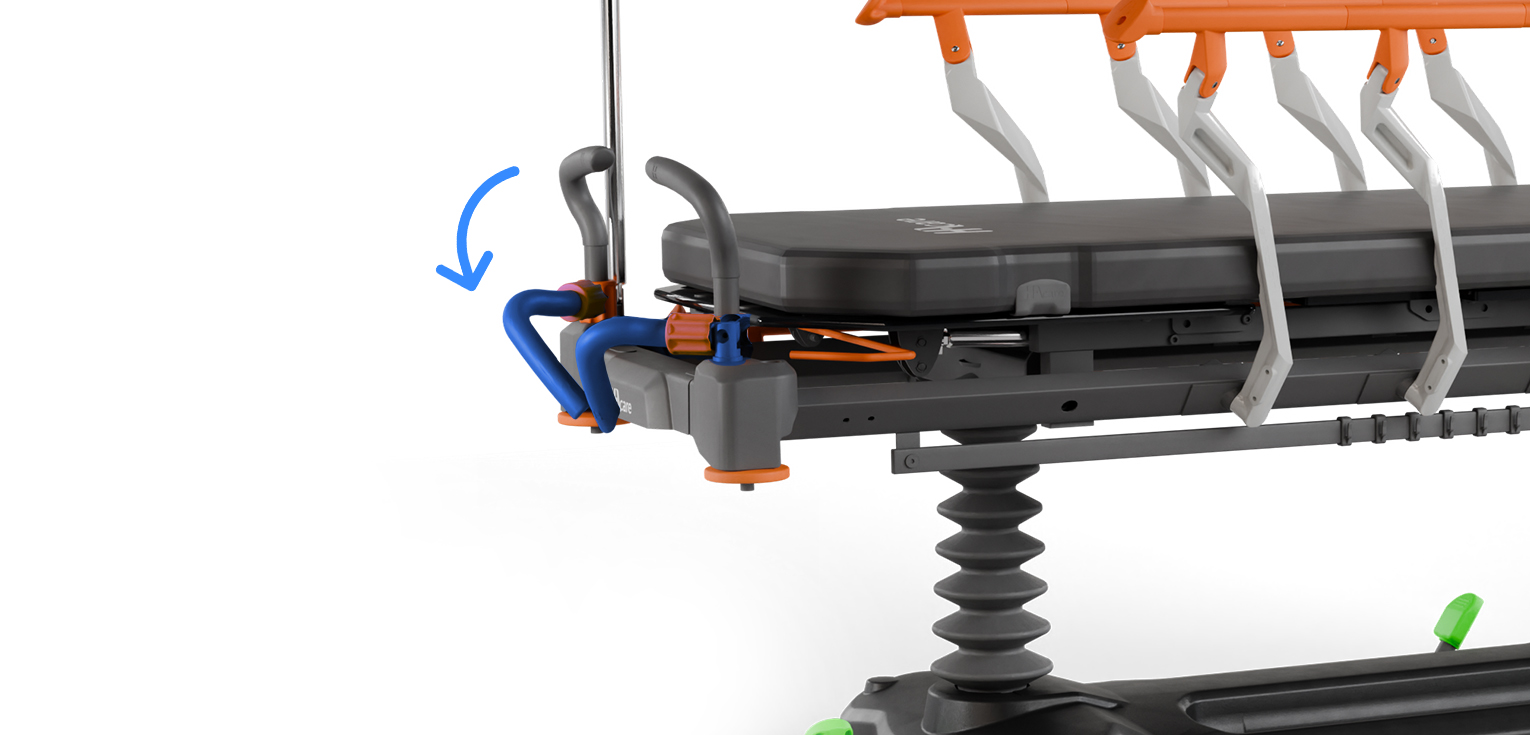 Poignées de poussée fixes ou escamotables