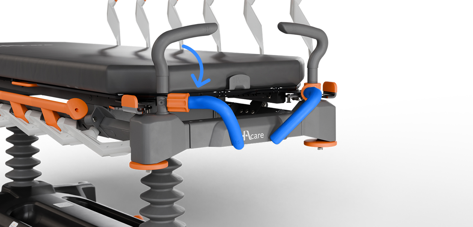 Poignées de poussée fixes ou escamotables
