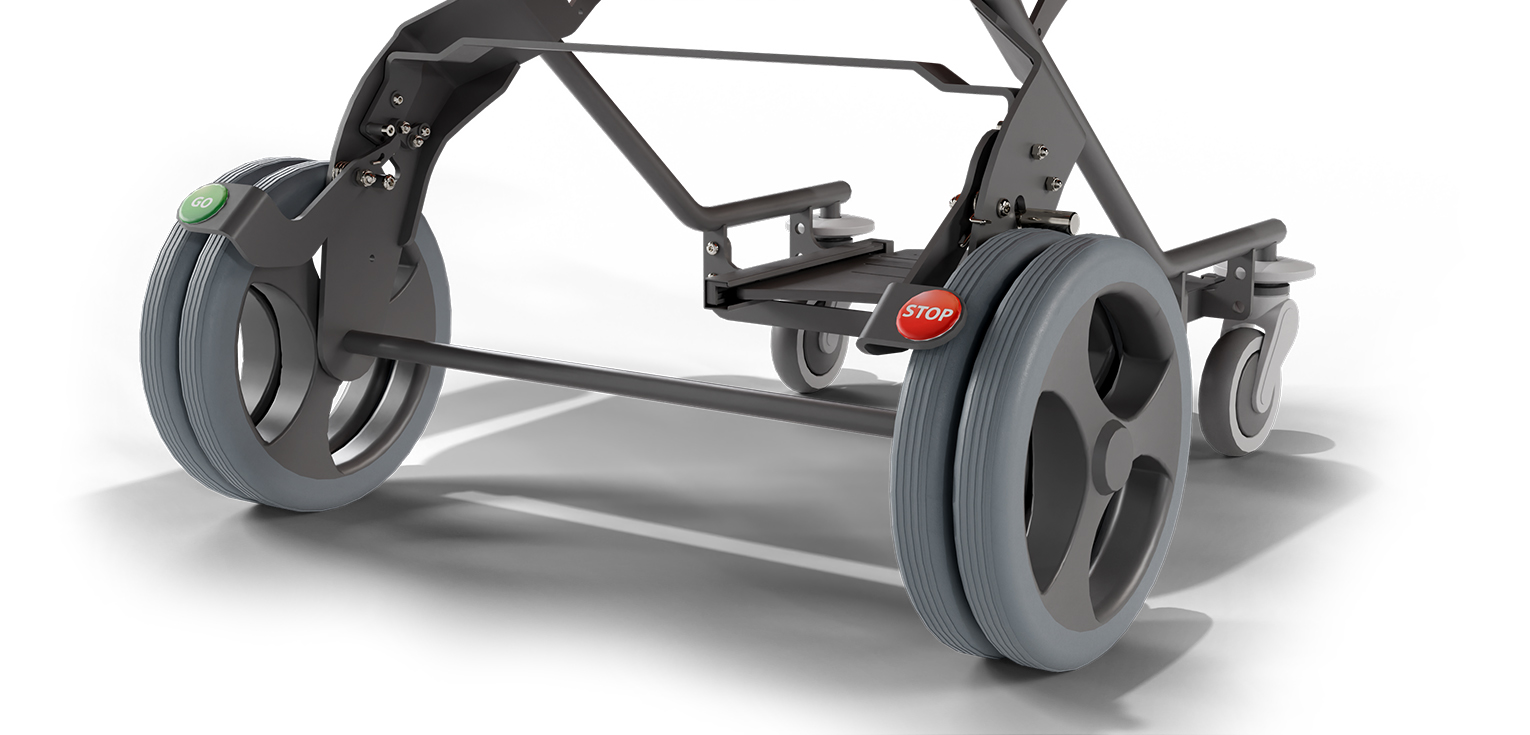 Roues 300 mm pour un roulage facilité