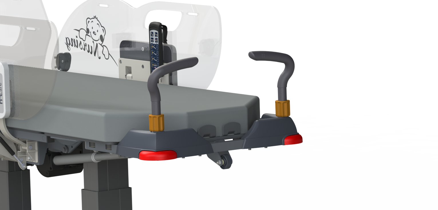 Poignées de brancardage en tête et pied&nbsp;