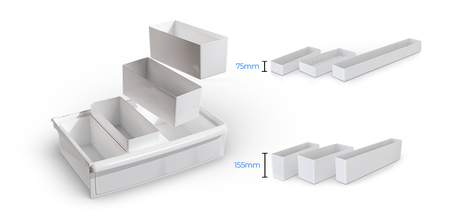 Les bacs de séparation
